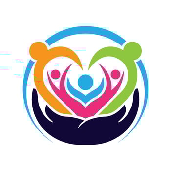 Teamwork logo template vector