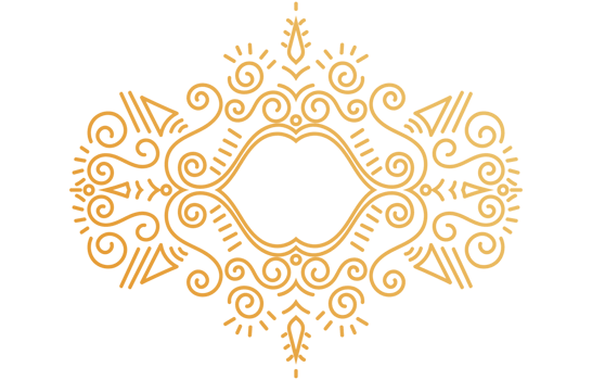 Luxurious golden ethnic tribal patterns png