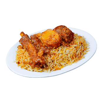Delicious Lamb Biryani with Rice and Spices png