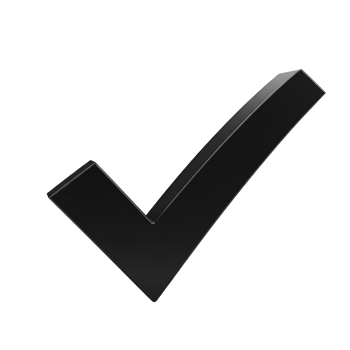 A minimalistic depiction of a check mark symbol in a white tone against a plain backdrop space transparent background png
