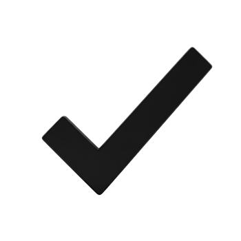A simple graphic of a check mark on transparent background png