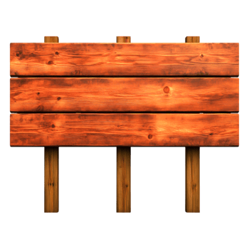 Wooden Signboard Blank for Custom Text or Graphics Display in Nature Setting png