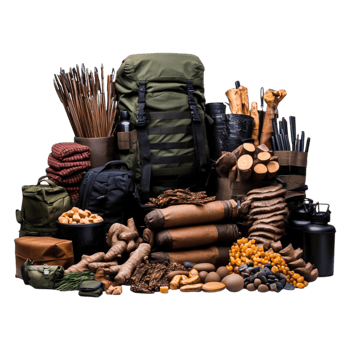 Outdoor Survival Gear and Supplies for Camping, Hiking, and Adventure Trips png