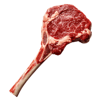 Fresh Raw Bone-In Ribeye Steak Ready for Grilling or Culinary Preparation png
