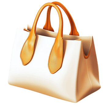 Stylish white gold hbag elegant hles a smooth finish png