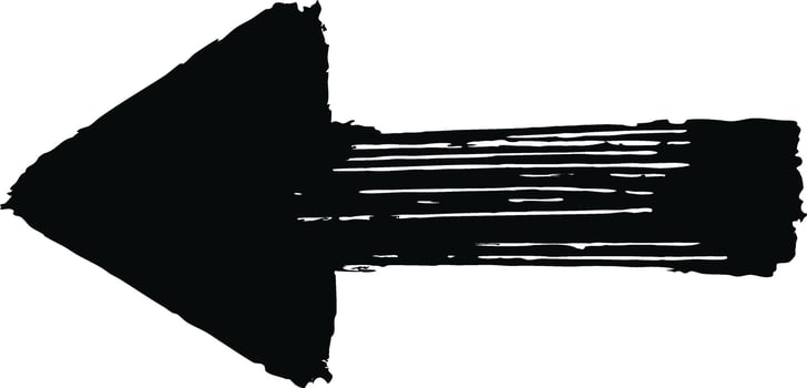 An arrow pointing in the direction of the arrow vector