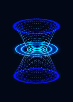 Futuristic Teleport Energy Cylinders with Stunning Glowing Effects That Captivate the Imagination vector