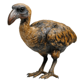 Extinct Dodo Bird White Background on transparent background. png