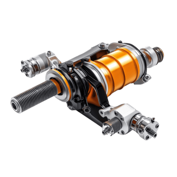 Powerful Truck Clutch Booster System on transparent background. png