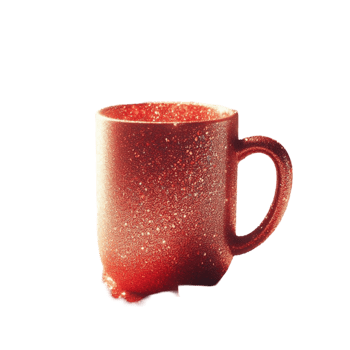 Minimalist Red Coffee Mug for Everyday Use png