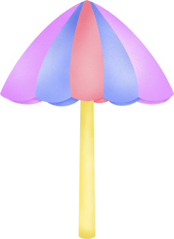 Beach Umbrella Illustration png
