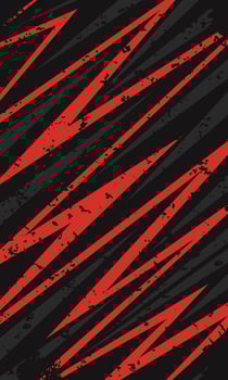Abstract racing background red and black zig zag lines pattern vector