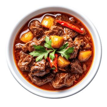 Spicy Stew Culinary Exploration on transparent background. png