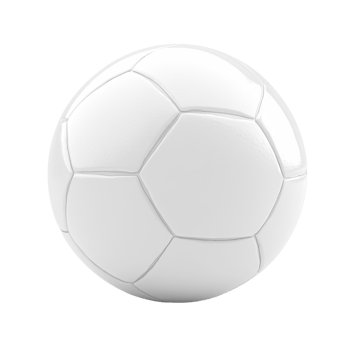 White Ball for Sports Theme Design on transparent background. png