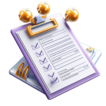 Neatly Arranged Clipboard a Detailed Form Attachedes png
