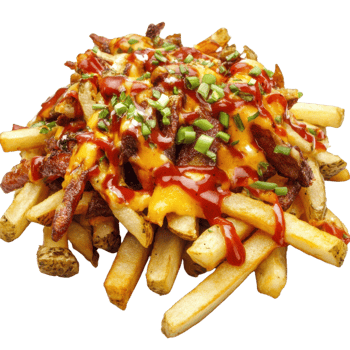 Crispy Golden Fries Delicious Snack Food on transparent background. png
