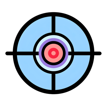Target Crosshair Lineal Color Icon On Transparent Background png