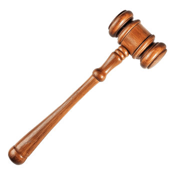 Polished Wooden Gavel Auction Judges Hammer Law Court Justice Legal png