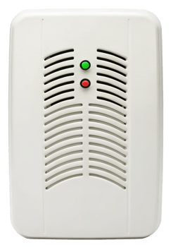 Compact device with indicator lights for monitoring status on a transparent background png