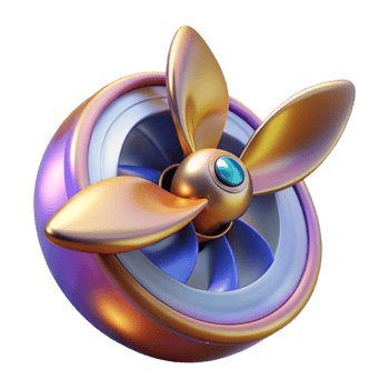 elegant contemporary Airplane Propeller Spinning Transparent for Animation Projects authentic png