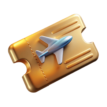 wonderful artistic Airplane Ticket Stub Transparent for Travel Memories authentic png
