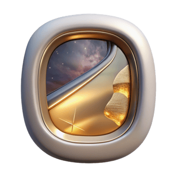 impressive rustic Airplane Window View Transparent for Travel Inspiration detailed png