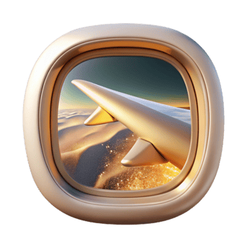 wonderful vintage Airplane Window View Transparent for Travel Inspiration premium png