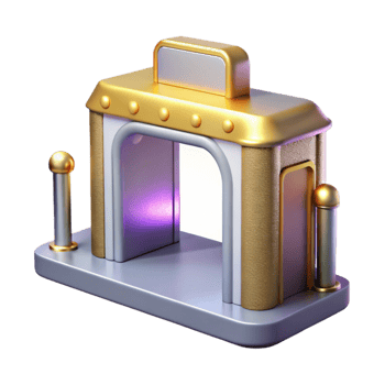 stunning creative Airport Security Checkpoint Cutout for Travel Security premium png