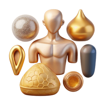 extraordinary vintage Anatomy Icon Set Human Body Isolated for Biology Studies professional png