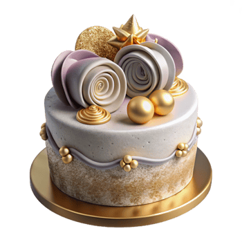 wonderful contemporary Anniversary Celebration Cake with Topper Isolated exclusive png
