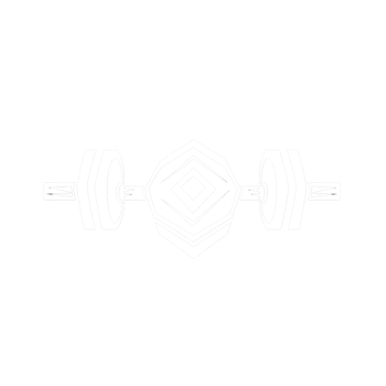 White Gym Equipment Emblem Logo Symbol On Transparent Background png