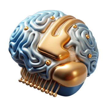 vibrant classic Artificial Intelligence Brain Circuit Isolated for Future Tech professional png