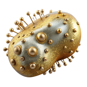 magnificent abstract Bacteria Microbiology Microorganism Isolated Science Research premium png