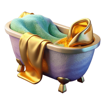 dramatic vintage Bathtub Isolated for Relaxation Space Visuals high resolution png