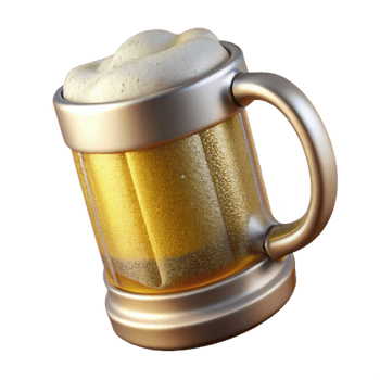 wonderful traditional Beer Mug Glass with Handle Transparent for Brewery Promotions professional png