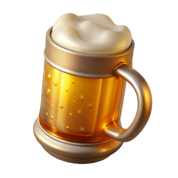 magnificent modern Beer Mug Glass with Handle Transparent for Brewery Promotions high quality png