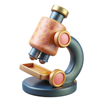 beautiful creative Biology Cell Icon Microscope Isolated for Science Publications genuine png