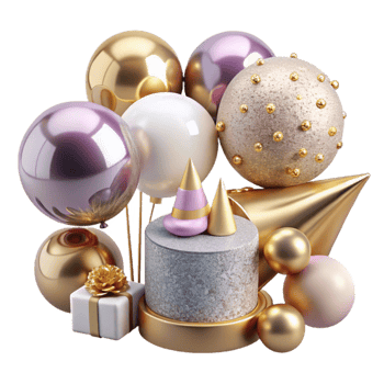 magnificent creative Birthday Party Decorations Transparent for Event Planning genuine png