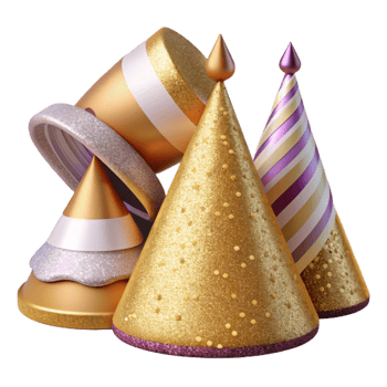 magnificent artistic Birthday Party Hats Festive Collection Cutout exclusive png