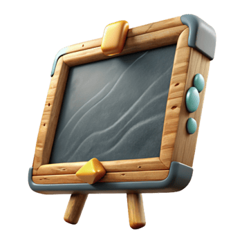 dramatic minimalist Blackboard with Chalk Transparent for Classroom Designs high resolution png