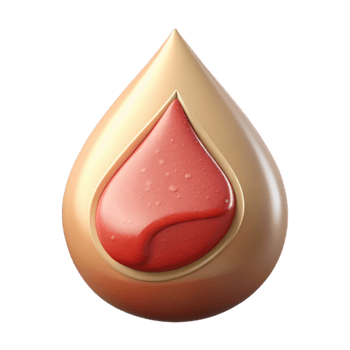 serene contemporary Blood Drop Donation Icon Cutout for Blood Drives and Transfusions high resolution png