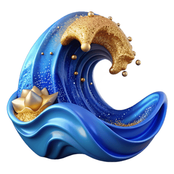 impressive modern Blue Ocean Wave Transparent for Marine Graphics original png