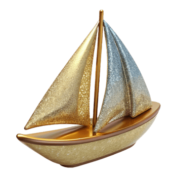 elegant minimalist Boat Silhouette Sailing Transparent for Marine Design exclusive png