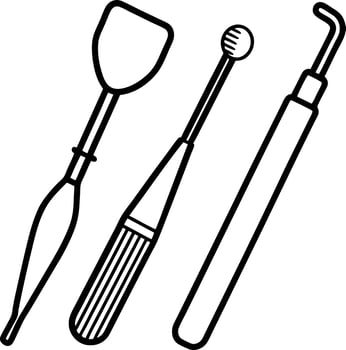 Dental Tools on White Background Professional Dentistry Instruments Isolated vector
