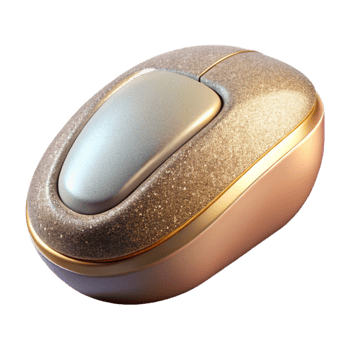 wonderful vintage Branding Mockup Wireless Mouse Design Isolated authentic png