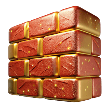 stunning creative Brick Wall Pattern Red Clay Transparent Background png