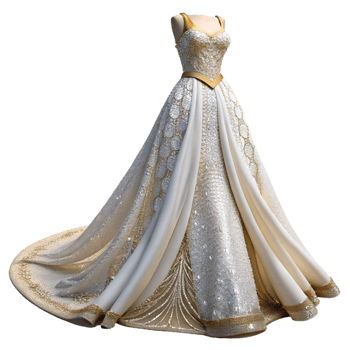 stunning artistic Bridal Gown White Lace Train Elegant Design Wedding Dress Cutout exclusive png