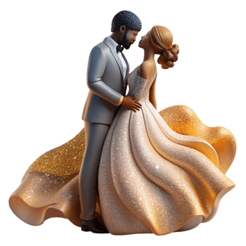 serene minimalist Bride and Groom Silhouette Kissing Transparent for Romantic Cards exclusive png