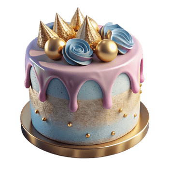 beautiful rustic Cake Icing Birthday Party Dessert Cutout for Bakery Websites authentic png