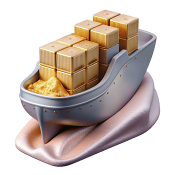 extraordinary classic Cargo Ship Transparent Background for Logistics Projects premium png
